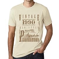 Men's Graphic T-Shirt Original Parts Aged to Perfection 1990 34th Birthday Anniversary 34 Year Old Gift 1990