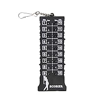 18 Holes Golf Score Counter Golf Card Counter with Keychain Scoring Golf Shot Count Putt Score Counter 18 Hole Golf Counter Golf Shot Counter Golf Score Counter 18 Holes Golf