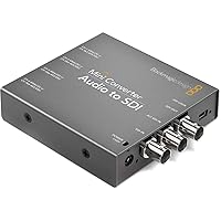 Blackmagic Design Mini Converter Audio to SDI, AES/EBU Input, Analog Audio Input, 3GB/Sec SDI