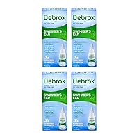 Debrox Swimmer's Ear Drying Drops for Adults & Kids, 1 Fl oz. (Pack of 4)