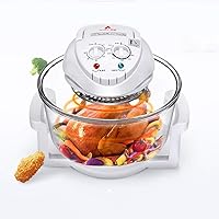 Air Frye Convection Oven Home Multifunction Perspective Steamer Timer and Temperature Control 12L Large Capacity Electric Fryer Oven Oil Free with Free Prescription