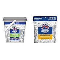 Mountain House Expedition Bucket | Freeze Dried Backpacking & Camping Food | 30 Servings + Mountain House Breakfast Skillet | Freeze Dried Backpacking & Camping Food | 2 Servings | Gluten-Free