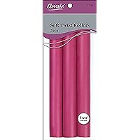Annie Salon Style Soft Flexible Twist Hair Rollers Pack of 3 - 10