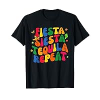 Cinco De Mayo Fiesta Siesta Tequila Repeat Retro Mexican T-Shirt