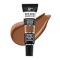 IT Cosmetics Bye Bye Under Eye Full Coverage Concealer - Travel Size - for Dark Circles, Fine Lines, Redness & Discoloration - Waterproof - Anti-Aging - Natural Finish, 0.11 fl oz
