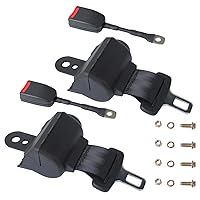 Upgraded Golf Cart Seat Belts Kit Universal Retractable for Golf Carts Compatible with E-ZGO TXT & RXV Club Car DS 42