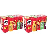 Pringles Potato Crisps Chips, Lunch Snacks, Office and Kids Snacks, Grab N' Go, Variety Pack (16 Cans) (Pack of 2)