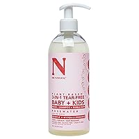 Dr. Natural 3-in-1 Tear-Free Baby Plus Kids Soap, Rosewater, 16 oz - Plant-Based Baby Shampoo and Body Wash - Sulfate and Paraben-Free - Hypoallergenic for Sensitive Skin - Infused with Essential Oils