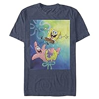 Nickelodeon Big & Tall Spongebob Squarepants Best Buds Men's Tops Short Sleeve Tee Shirt