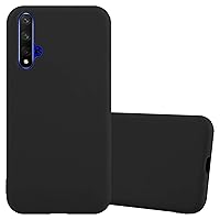 Case Compatible with Honor 20 / 20s / Huawei Nova 5t in Candy Black - Shockproof and Scratch Resistant TPU Silicone Cover - Ultra Slim Protective Gel Shell Bumper Back Skin
