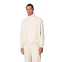 A | X ARMANI EXCHANGE Men's Limited Milano Edition Reversible Jacket, Off White/Fog