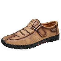 Comfortable Outdoor Casual Leather Shoes wear-Resistant Low top Men's Shoes Hand Sewn British Fashion Shoes