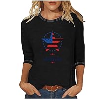 We Will Never Forget Memorial Day Tops for Women 4th of July Funny Letters Graphic Print Tshirts Independence Day Blouse Top