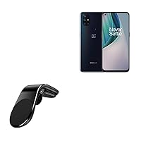BoxWave Car Mount Compatible with OnePlus Nord N10 5G - MagnetoMount Clip, Metal Car Air Vent Strong Magnet Mount for OnePlus Nord N10 5G - Jet Black