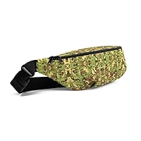 Green Camo Travel Belt Bag Sports Fanny Pack