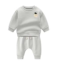 Youth Wrestling Warm up Newborn Infant Baby Girls Boys Autumn Winter Knit Letter Cotton Sweatpants Kids (C, 0-6 Months)