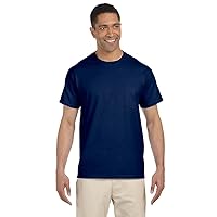 Gildan Adult Short Sleeve T-Shirt w/pocket in Uniform Navy - Small