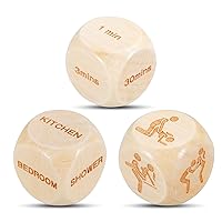 3 Pcs Couples Gifts Date Night Dice for Wife Husband National Lover's Day Gifts Birthday Gifts for Boyfriend Girlfriend Wedding Christmas Valentines for Women Men Anniversary Wedding Gifts for Couples