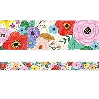 Teacher Created Resources Wildflowers Straight Border Trim, 35 Feet