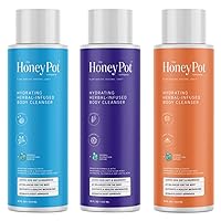The Honey Pot Company - Body Cleanser - Variety Pack - Coconut Shea, Lavendar Chamomile, and Grapefruit Ylang Ylang