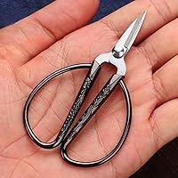 3.3-inch Small Sewing Embroidery Scissors, Stainless Steel Little Scissors Sharp Tip Detail Shears for Sewing Crafting, Art Work, Cross Stitch Cutting, Handcraft, Needlework DIY Tools Black