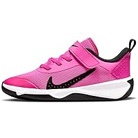 Nike Omni Multi-Court Little Kids' Shoes (DM9026-602, Laser Fuchsia/Black-White) Size 13.5
