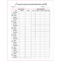 Blood Sugar And Blood Pressure Tracking Log Book: Monitor and Track Your Health and Wellness in this Book, Stay Informed with Your Levels and Numbers.