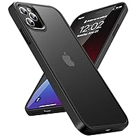 for iPhone 11 Pro Max Phone Case, Shockproof for iPhone 11 Pro Max Case, Military Grade Drop Protection, Protective Hard Back Translucent Case for iPhone 11 Pro Max 6.5'', Frosted Black