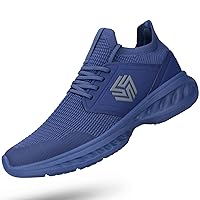 Mens Slip On Walking Shoes Non Slip Running Shoes Breathable Workout Shoes Lightweight Gym Sneakers