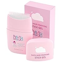 Hair Care For Kids Slick Hair Finishing Stick Gel Hair Wax Stick With Built-In Comb, Wax Stick for Hair Slick Stick, Hair Wax Stick for Flyaways Hair Gel Stick Natural & Non-greasy Styling Cream for Fly Away & Long Lasting Edge Control Frizz Baby Hairs Pack of 1