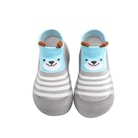 Baby Sock Shoes Boys Girls Non-Slip First Walking Shoes Duck 𝐒tyle Slip-on Sneakers Soft Sole Lightweight Shoes