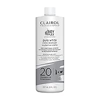 Clairol Professional Clairoxide Pure White 20 Volume Creme Developer, 8 Fl Oz (Pack of 1)