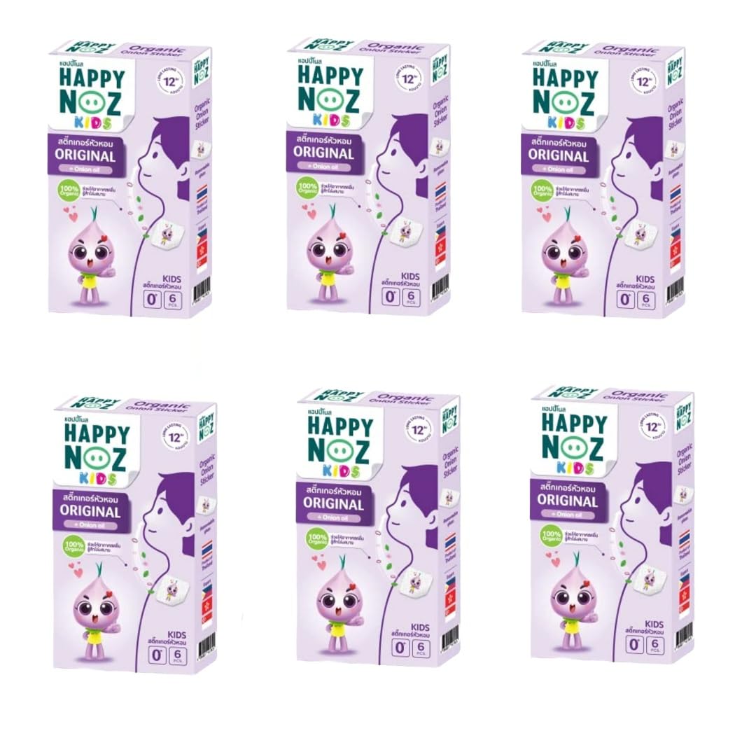 Organic Air Freshener – Organic Onion Stickers for Air – Premium Deodorizing Sheets with Shallot, Eucalyptus, Lavender & Peppermint – Ideal for Kids & Adults (6 Box 36 Pcs)