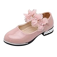 Junior Slippers Girls Autumn Children Shoes Flower Single Shoes Korean Children Dance Shoes Princess Shoes Slide Sandal