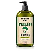Natural King Jamaican Black Castor Oil Shampoo for Men 33.8 oz. - Men's Cleansing Shampoo that Thickens Hair, Strengthens Hair and Boosts Growth