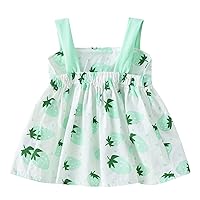 5t Dress Sleeveless Dress Kids Girls Summer Baby Toddler Heart Clothes Princess Fruit Girls Dress&Skirt Girl Rustic Dress