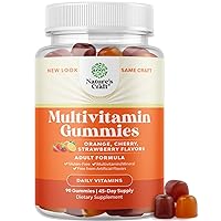 Potent Daily Multivitamin Gummies for Adults - Wellness Blend of Vitamin D A C E B12 Zinc and Biotin - Adult Vitamin Gummy for Energy and Immunity - Non-GMO Gluten Free and Halal Gummies 90 Count