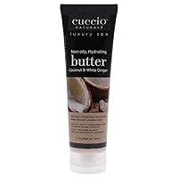 Butter Blends - Ultra-Moisturizing, Renewing, Smoothing Scented Body Cream - Deep Hydration For Dry Skin Repair - Made With Natural Ingredients - Coconut & White Ginger - 4 Oz