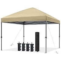 ABCCANOPY Durable Easy Pop up Canopy Tent 8x8, Beige