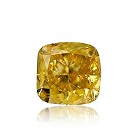 0.32 ct. GIA Certified Diamond, Cushion Modified Brilliant Cut, FVY - Fancy Vivid Yellow Color, VS1 Clarity Perfect Jewelry Rare Gift
