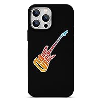 Rock N' Roll Guitar Phone Case Microfiber Shockproof Protective Shell Cover iPhone 13 Pro Max