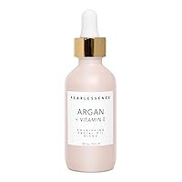 Pearlessence Argan & Vitamin E Facial Oil | Powerful Hydration to Help Balance, Revive & Rejuvenate Skin | Made in USA, Cruelty Free & Paraben Free