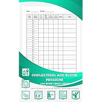 Cholesterol and Blood Pressure Log Book: Small-Sized | Record Test Results, Track Your Diet, Medication, Exercise Habits and Weight
