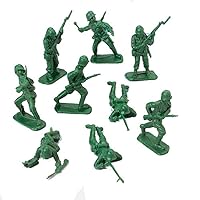 DELUXE BAG OF CLASSIC TOY GREEN ARMY SOLDIERS - 36 Pc.