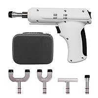 GerRiT Electric Chiropractic Adjustin Gun, Chiropractic Adjusting Tool with 4 Working Heads and Aluminum Alloy Box, Adjustable 3 Levels of Strength (100-350N), Precise Massage Relaxation, for Body