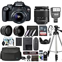 Canon EOS Rebel T100 DSLR Camera with 18-55mm f/3.5-6.3 III Lens with Sunshine Advance Accessories Bundle (Renewed)