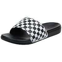 Vans Mens M LA Costa Slide ON (Checker) White/Black Size