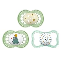 MAM Variety Pack Baby Pacifier, 16+ Months, Includes 3 Types of Pacifiers, Nipple Shape Helps Promote Healthy Oral Development, 3 Pack, 16+ Months, Unisex