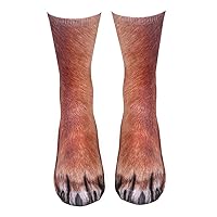 Animal Paw Socks Simulation Animal Footshoes Print Socks Clothing Accessory 1Pair Dog Socks
