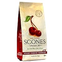 English Scone Mix, Tart Cherries by Sticky Fingers Bakeries – Easy to Make English Scones Fresh Baked, Makes 12 Scones (1pk)